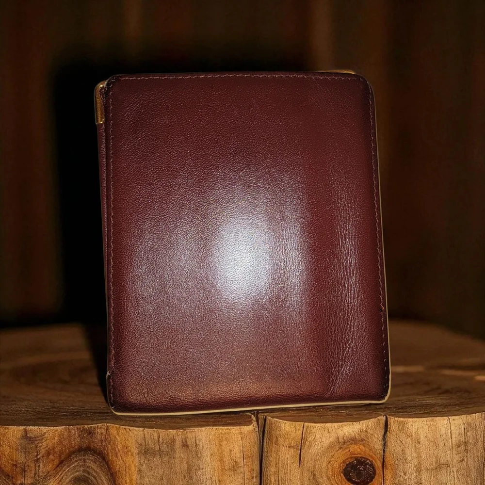 Cartier Luxury Brown Leather Wallet